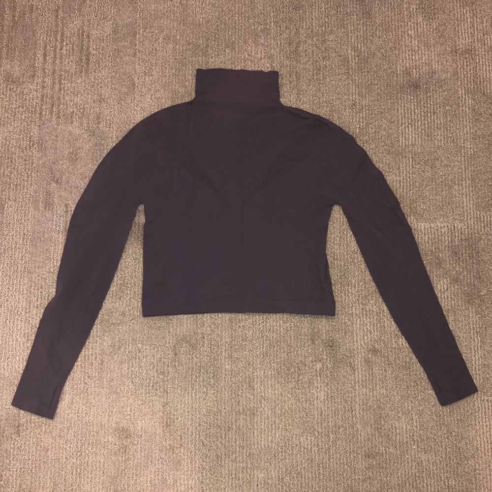 Fabletics Seamless Purple Spandex Crop Top